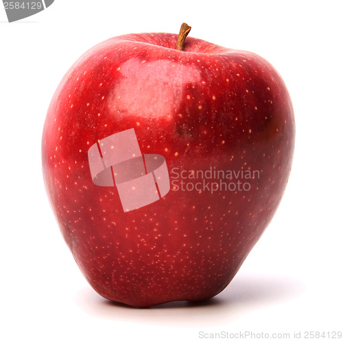Image of red apple isolated on white background