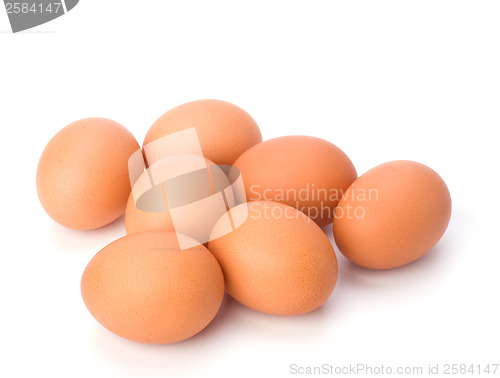 Image of eggs isolated on white background