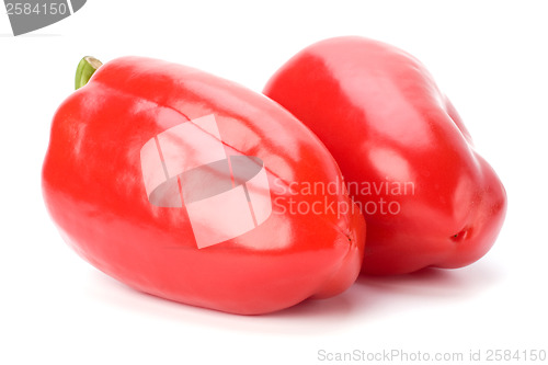 Image of sweet pepper isolated on white background 