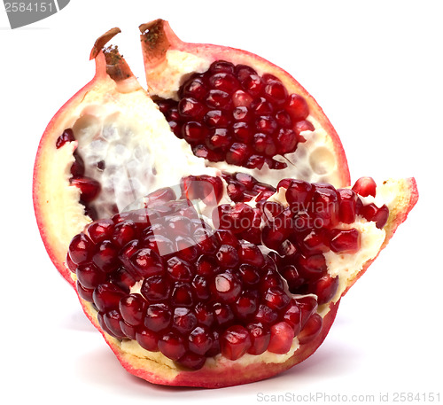 Image of pomegranate isolated on white background