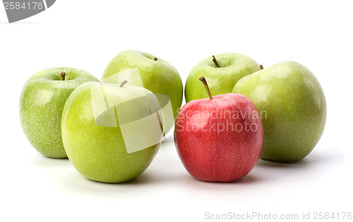 Image of apples isolated on white background