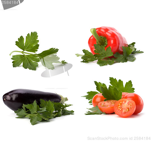 Image of Vegetables isolated on white background