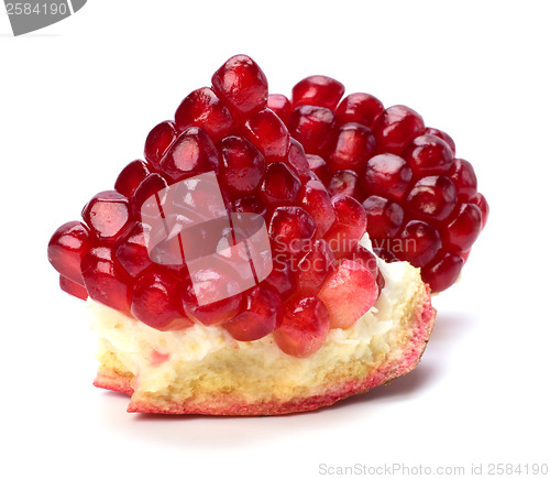 Image of pomegranate isolated on white background