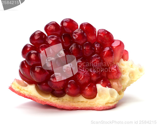 Image of pomegranate isolated on white background