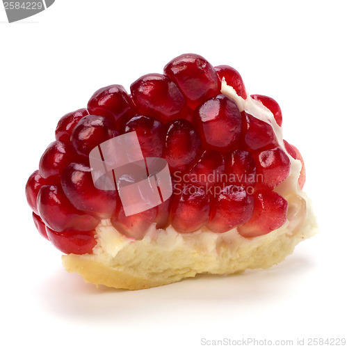 Image of pomegranate isolated on white background