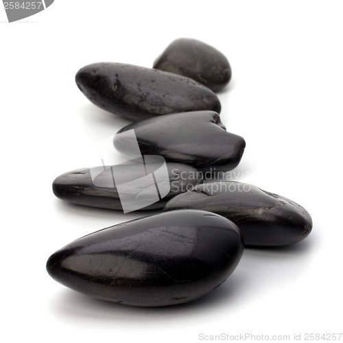 Image of zen stones isolated on the white background 