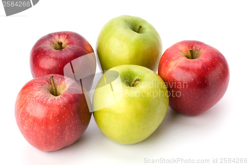 Image of apples isolated on white background