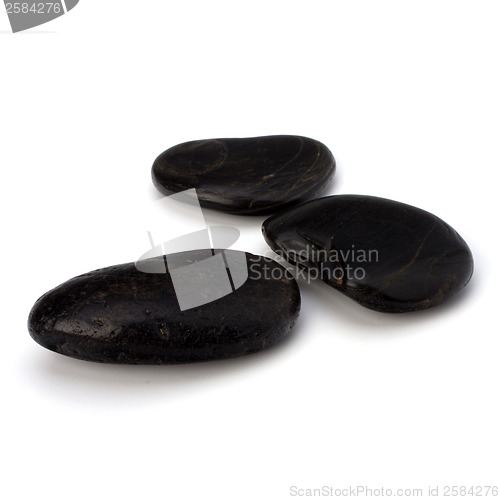 Image of zen stones isolated on the white background 