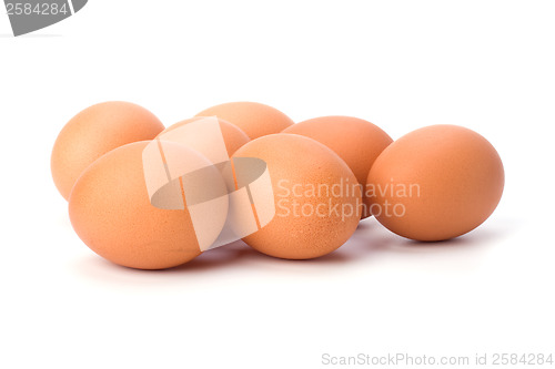 Image of eggs isolated on white background