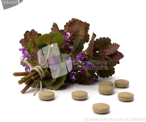 Image of herbal medicine isolated on white background 