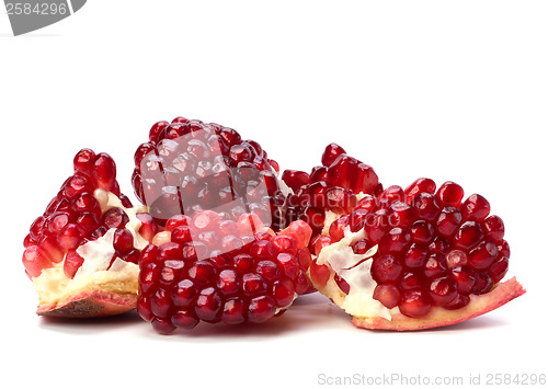 Image of pomegranate isolated on white background