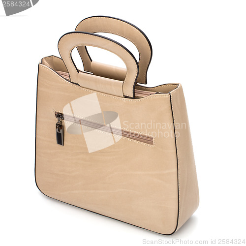 Image of Luxury female handbag isolated on white background 