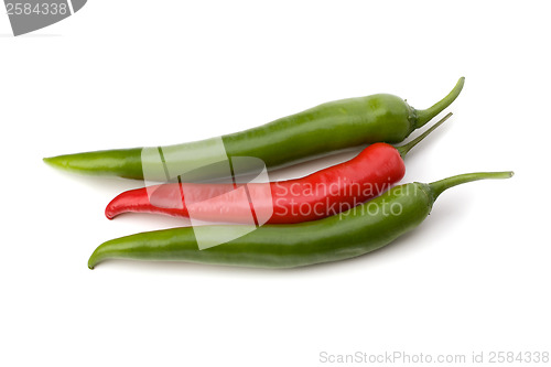 Image of Chili pepper isolated on white background