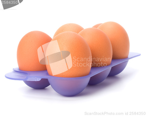 Image of eggs isolated on white background