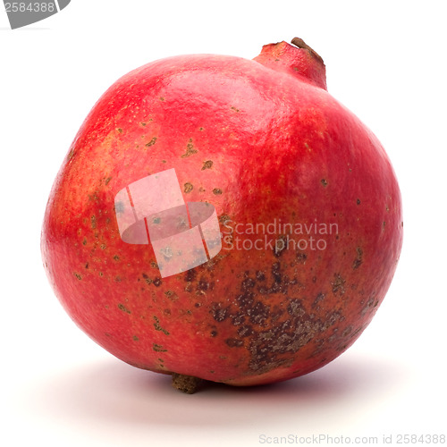 Image of pomegranate isolated on white background