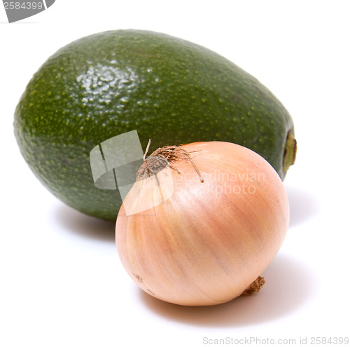 Image of avocado isolated on white