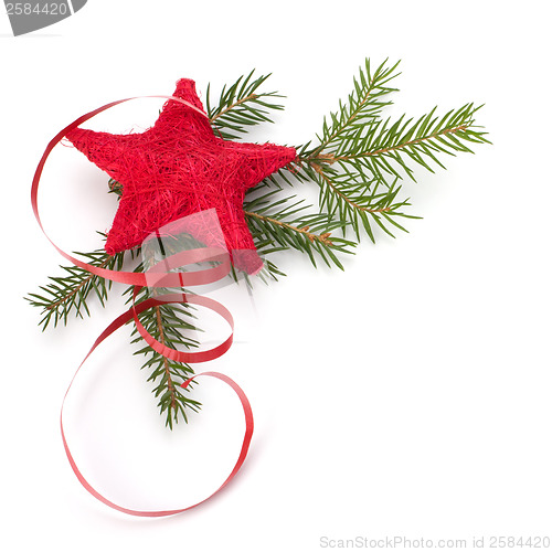 Image of Christmas decoration isolated on white background