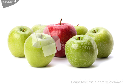 Image of apples isolated on white background