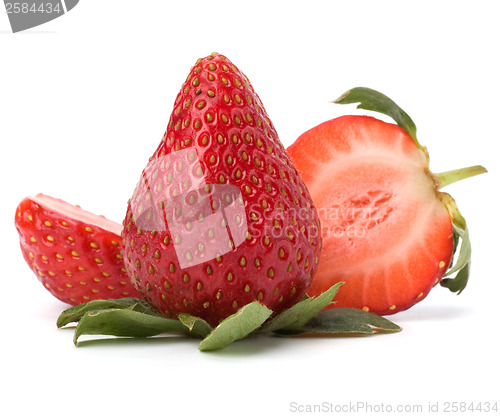 Image of strawberries isolated on white background