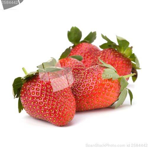 Image of Strawberries isolated on white background
