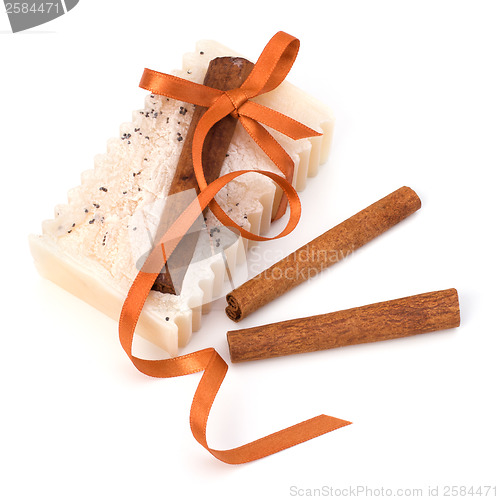 Image of Luxurious handmade cinnamon soap 