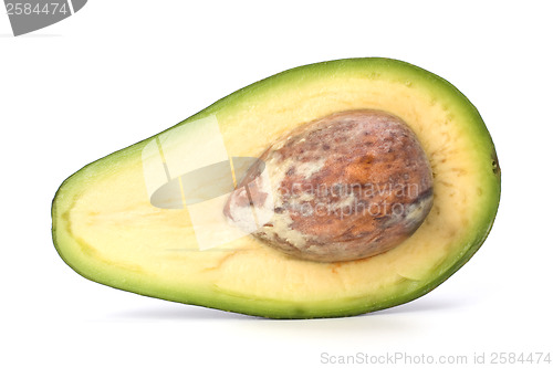 Image of avocado isolated on white background