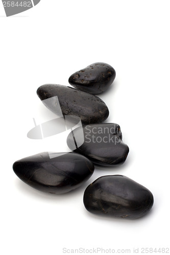 Image of zen stones isolated on the white background 