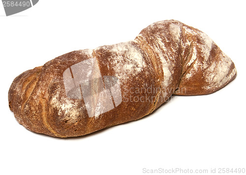 Image of Italian ciabatta isolated on white background 