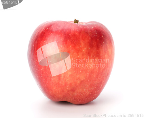 Image of red apple isolated on white background