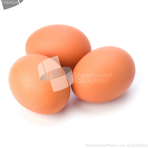 Image of eggs isolated on white background