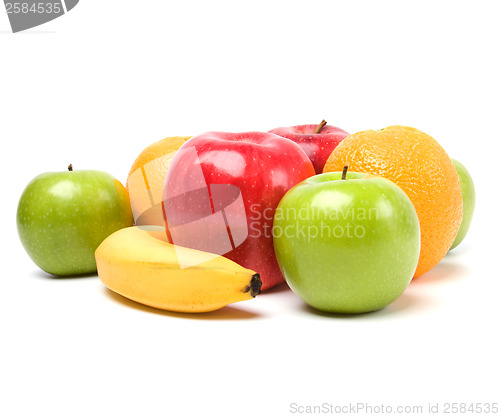 Image of fruits isolated on white background