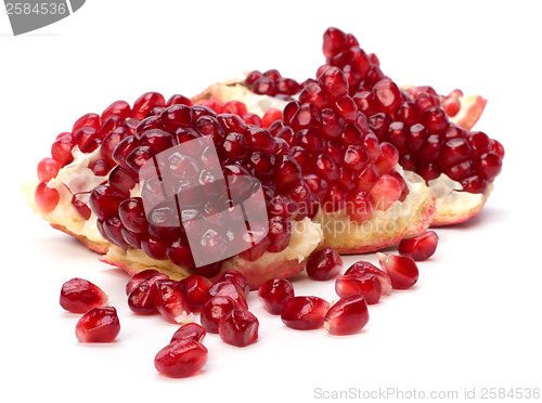 Image of pomegranate isolated on white background