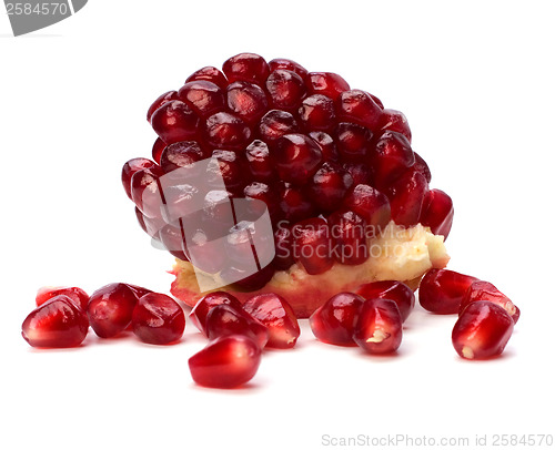 Image of pomegranate isolated on white background