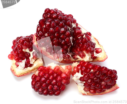Image of pomegranate isolated on white background