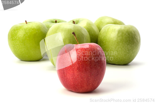 Image of apples isolated on white background