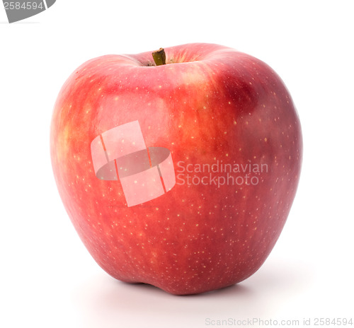 Image of red apple isolated on white background