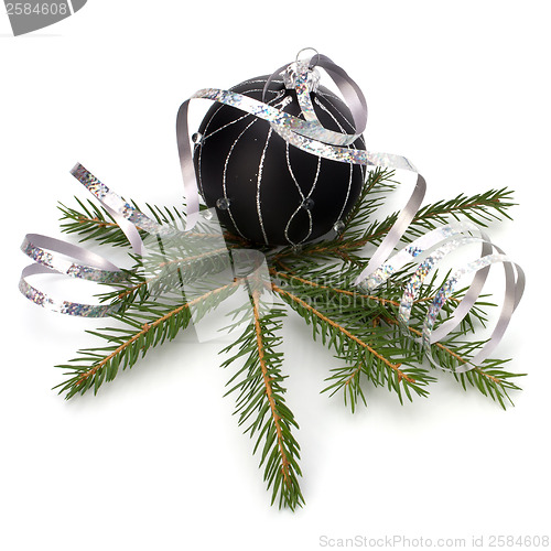 Image of Christmas decoration isolated on white background