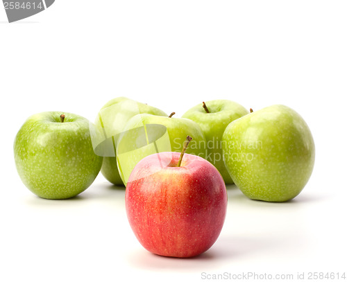 Image of apples isolated on white background