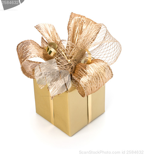 Image of Luxurious gift isolated on white background 