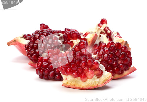 Image of pomegranate isolated on white background