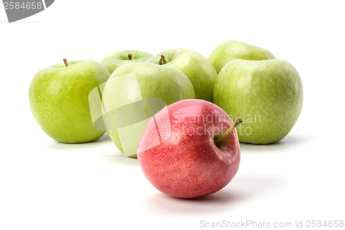Image of apples isolated on white background