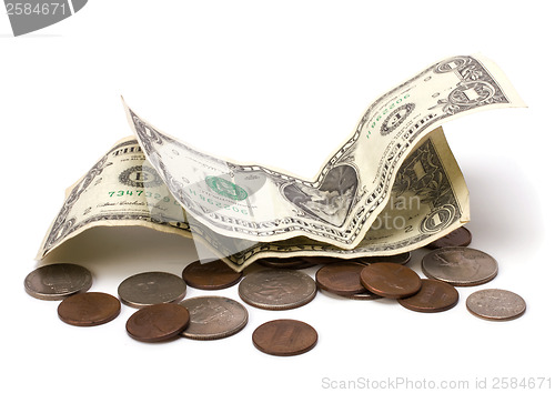 Image of Money isolated on white  background 