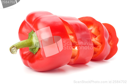 Image of sweet pepper isolated on white background 