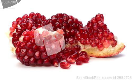 Image of pomegranate isolated on white background