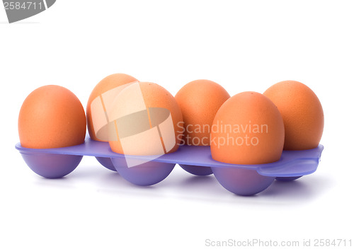 Image of eggs isolated on white background