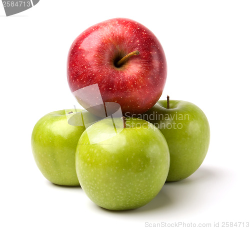 Image of apples isolated on white background