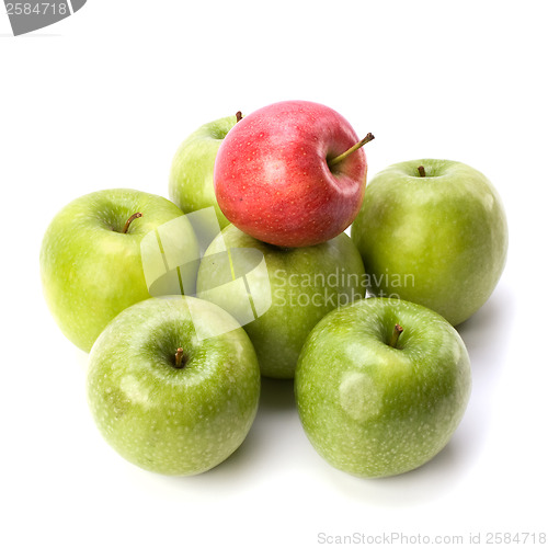 Image of apples isolated on white background