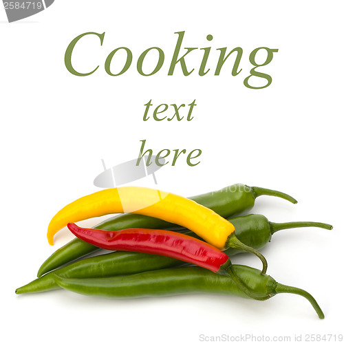 Image of Chili pepper isolated on white background