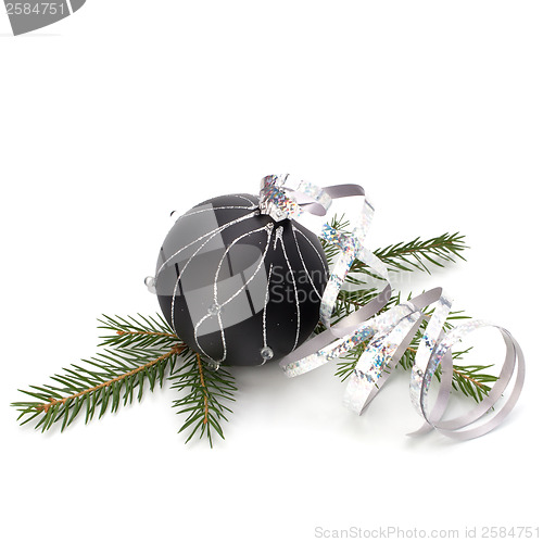 Image of Christmas decoration isolated on white background