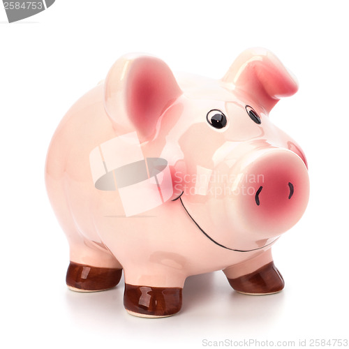 Image of Lucky piggy bank isolated on white background